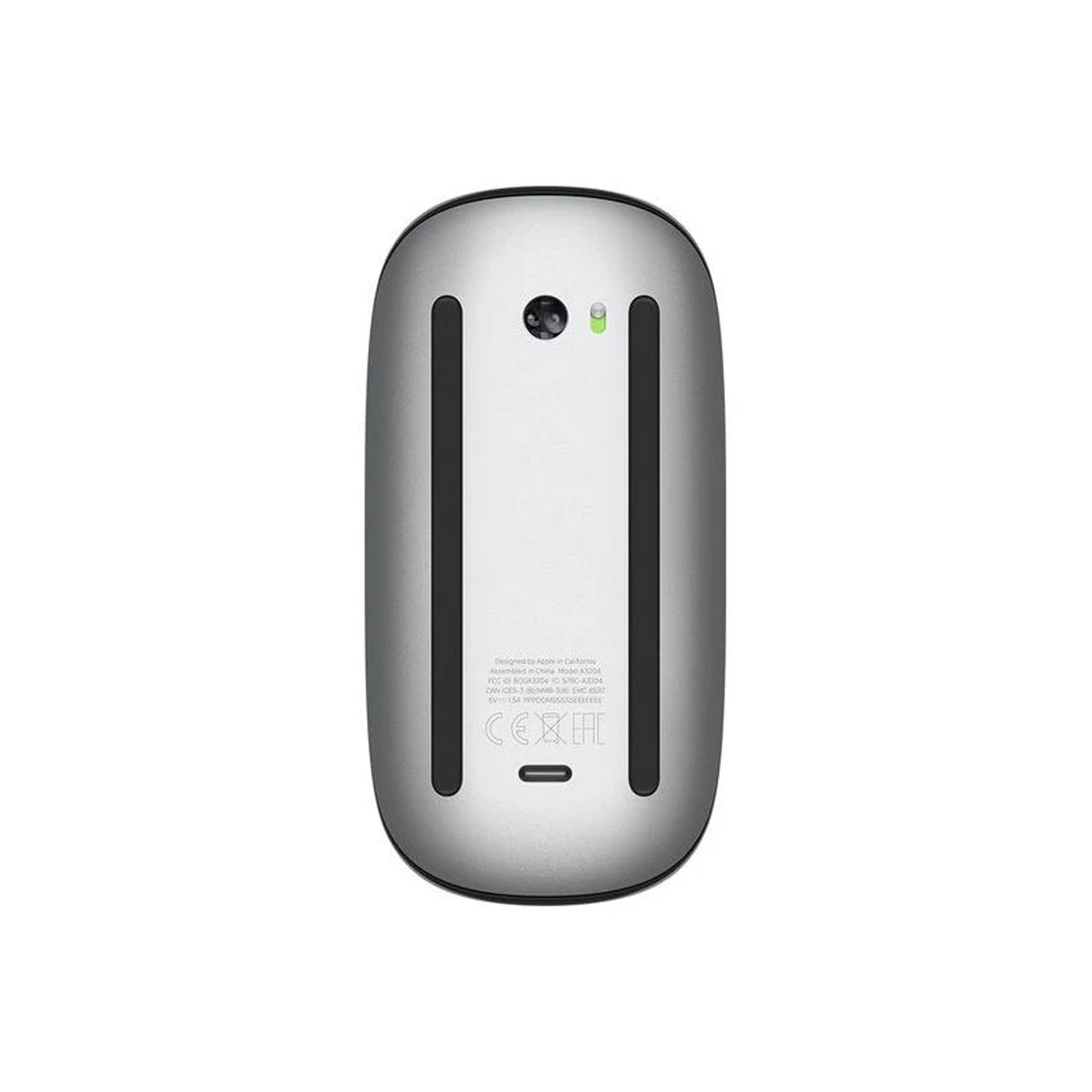 Apple Magic Mouse: Bluetooth, rechargeable. Works with Mac or iPad; Black, Multi-Touch surface (USB-C)