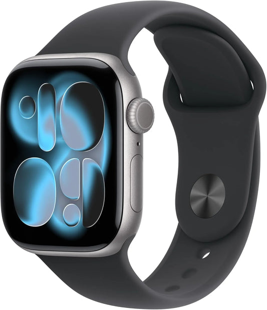 Apple Watch Series 11 GPS 42mm – Space Grey Aluminium Case with Black Sport Band (S/M)