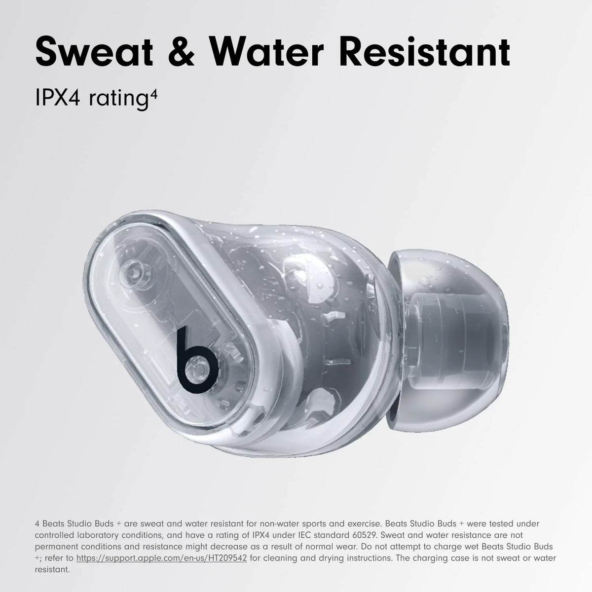 Beats Studio Buds + – True Wireless Noise Cancelling Earbuds – Transparent