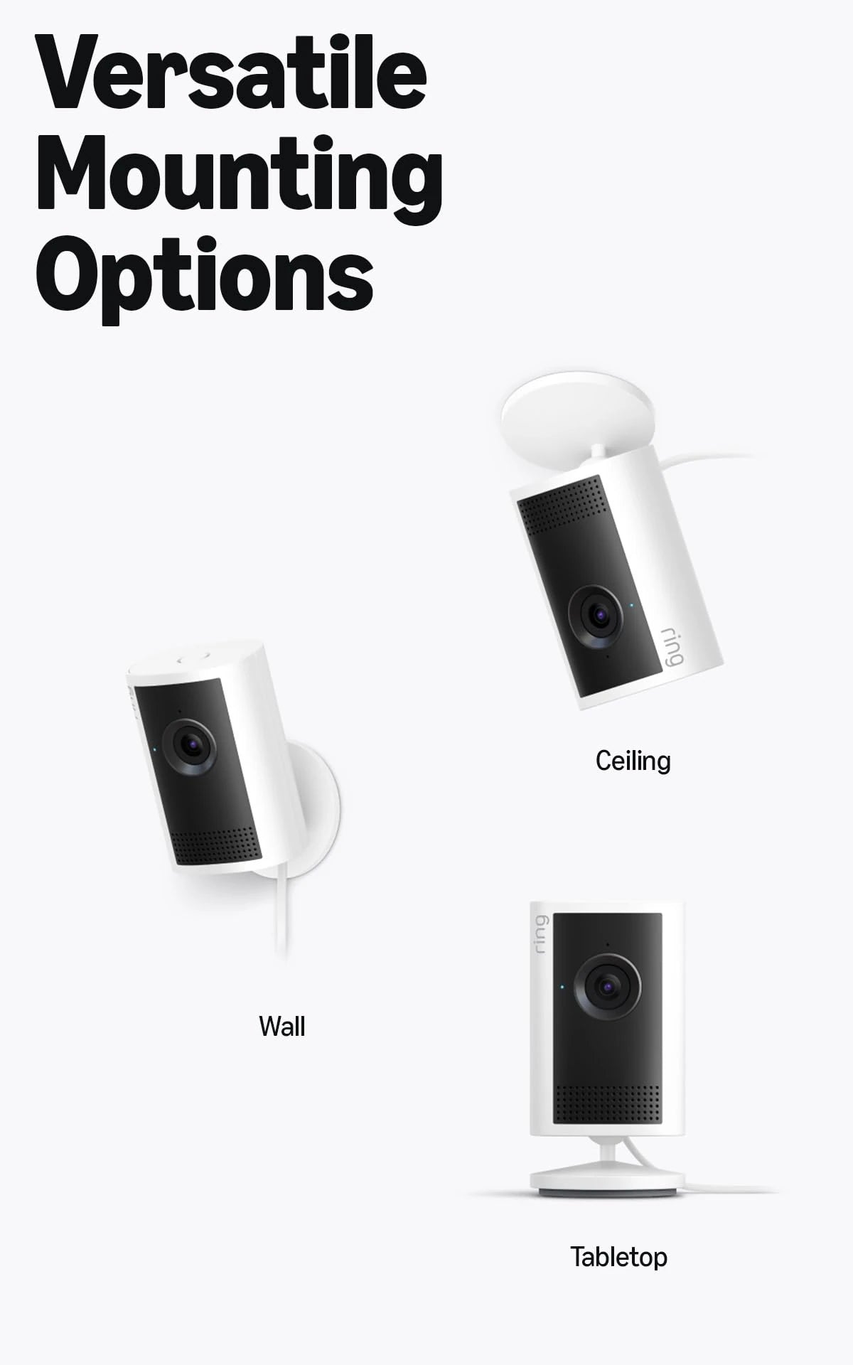 Ring Indoor Camera Plus (newest gen), Plug-In Security Camera, Retinal 2K, 4x Enhanced Zoom, Low-Light Sight, Manual Lens Cover, 30-day free trial of Ring Subscription Plan