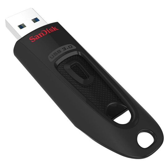 SanDisk Ultra 256GB USB 3.0 Flash Drive – High-Speed 130MB/s USB Type-A Memory Stick with Password Protection & RescuePRO Recovery