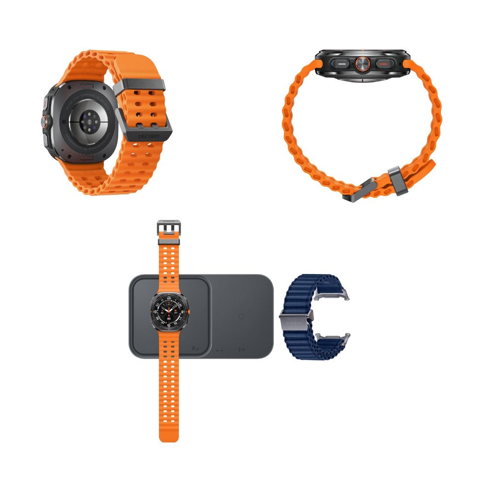 Samsung Galaxy Watch Ultra (2025) 47mm LTE – Titanium Gray, Marine Band, 3 Year Warranty (UK)