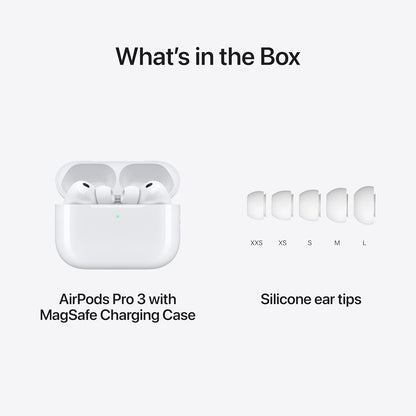 Apple AirPods Pro 3 – Wireless Earbuds with ANC, Spatial Audio & USB-C Charging
