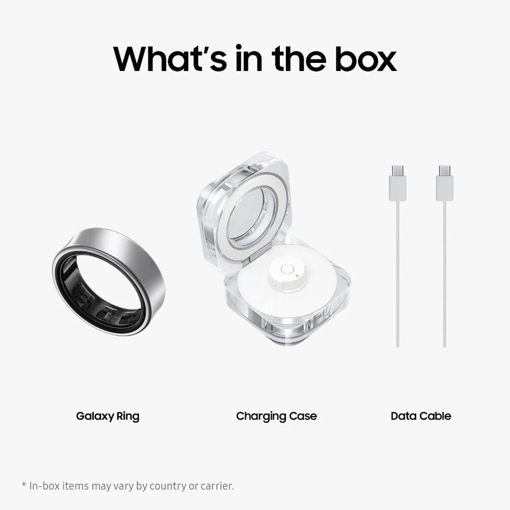 Samsung Galaxy Ring – Titanium Silver – Size 6 | AI Health Tracking | Sleep, Heart Rate & Stress Monitor | No Subscription | UK Version