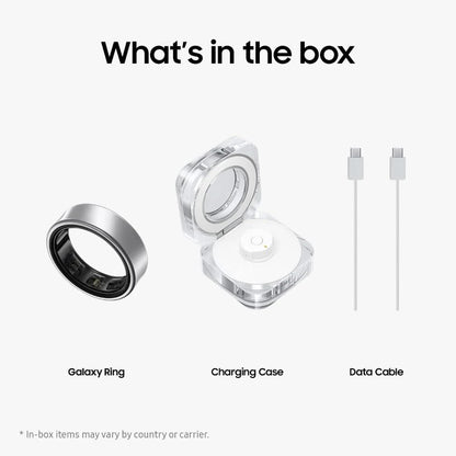 Samsung Galaxy Ring – Titanium Silver – Size 6 | AI Health Tracking | Sleep, Heart Rate & Stress Monitor | No Subscription | UK Version