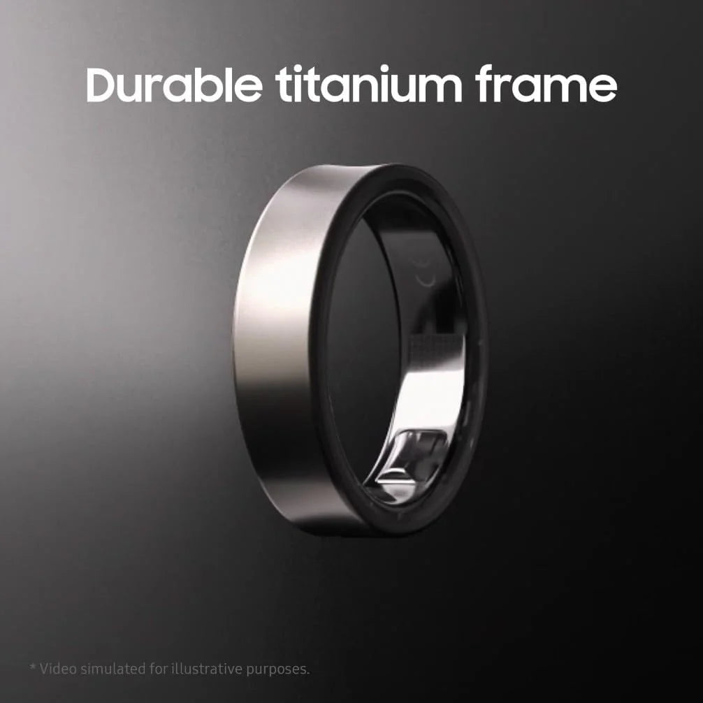 Samsung Galaxy Ring – Titanium Silver – Size 6 | AI Health Tracking | Sleep, Heart Rate & Stress Monitor | No Subscription | UK Version