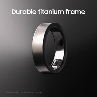 Samsung Galaxy Ring – Titanium Silver – Size 6 | AI Health Tracking | Sleep, Heart Rate & Stress Monitor | No Subscription | UK Version
