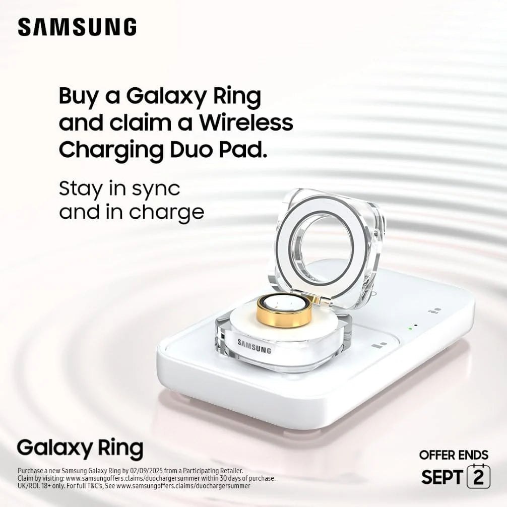 Samsung Galaxy Ring – Titanium Silver – Size 6 | AI Health Tracking | Sleep, Heart Rate & Stress Monitor | No Subscription | UK Version