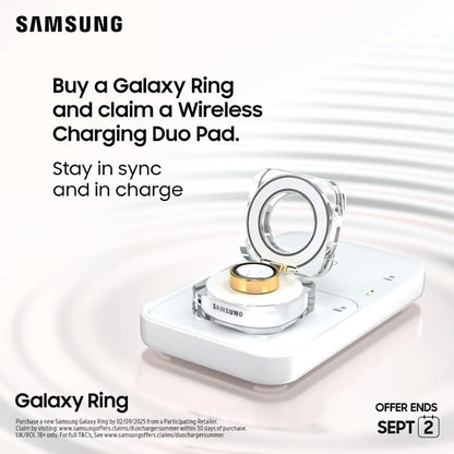 Samsung Galaxy Ring – Titanium Silver – Size 6 | AI Health Tracking | Sleep, Heart Rate & Stress Monitor | No Subscription | UK Version