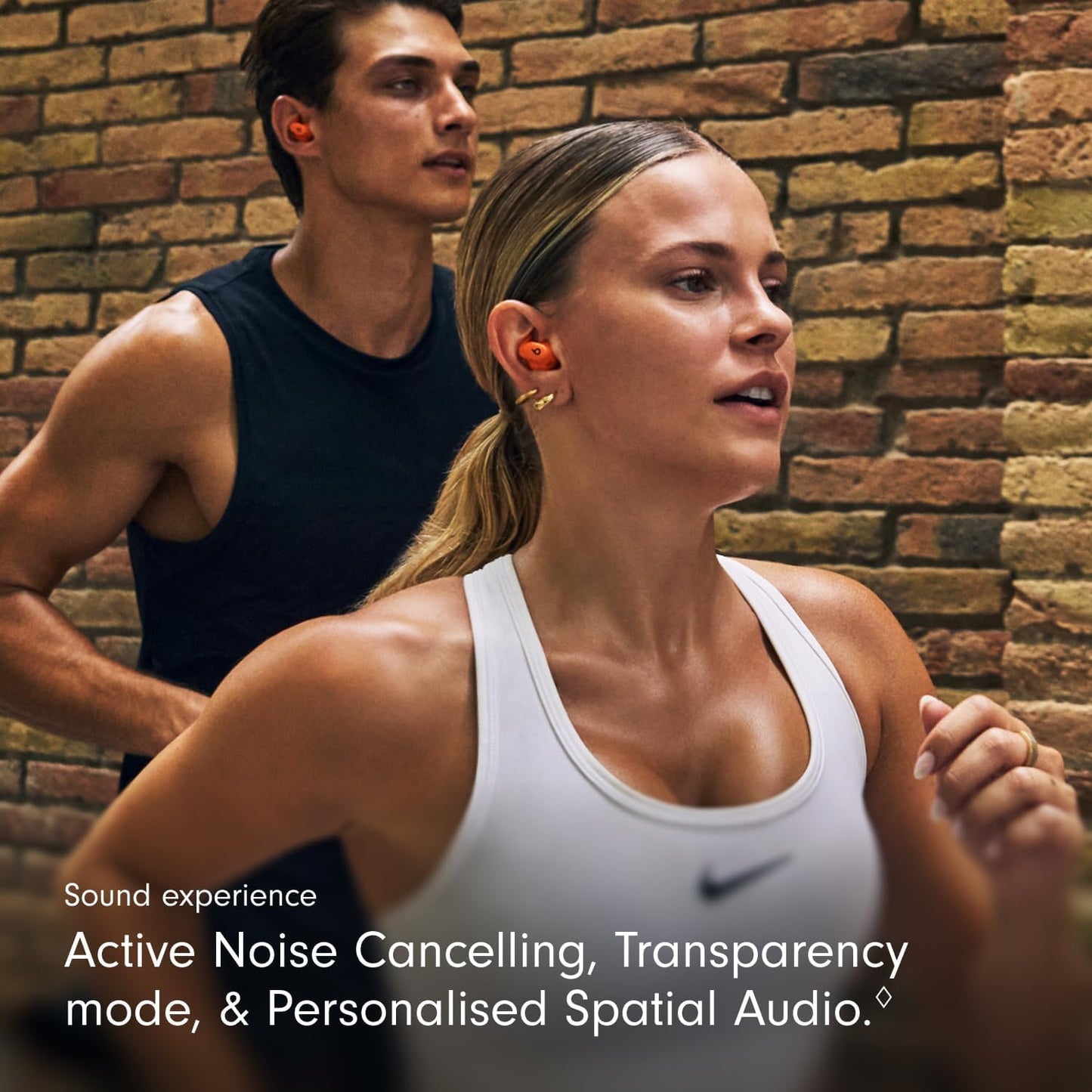 Beats Powerbeats Fit – Wireless Noise-Cancelling Workout Earbuds with Secure Fit Wingtips – Spark Orange