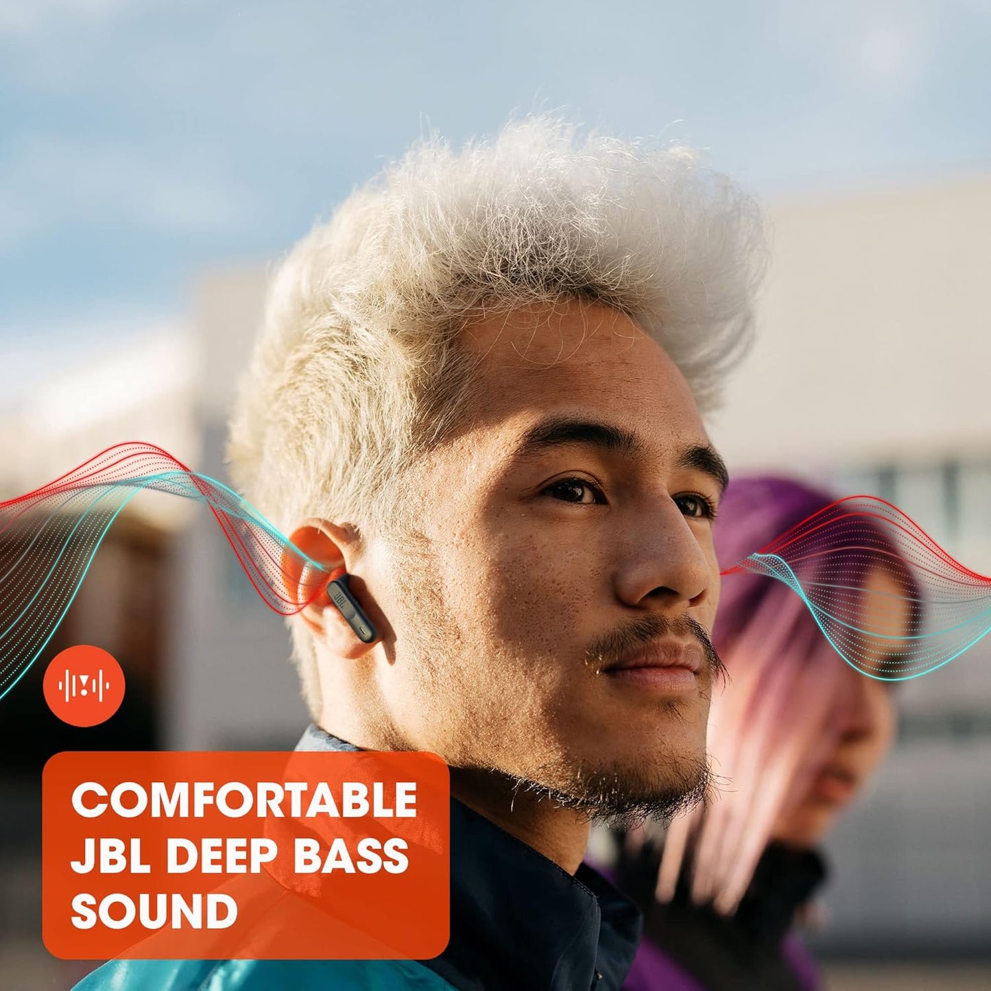 JBL Wave 300 TWS True Wireless In-Ear Bluetooth Headphones and Charging Case, Wireless Earbuds with Integrated Microphone, 26 Hours of Playback, Black