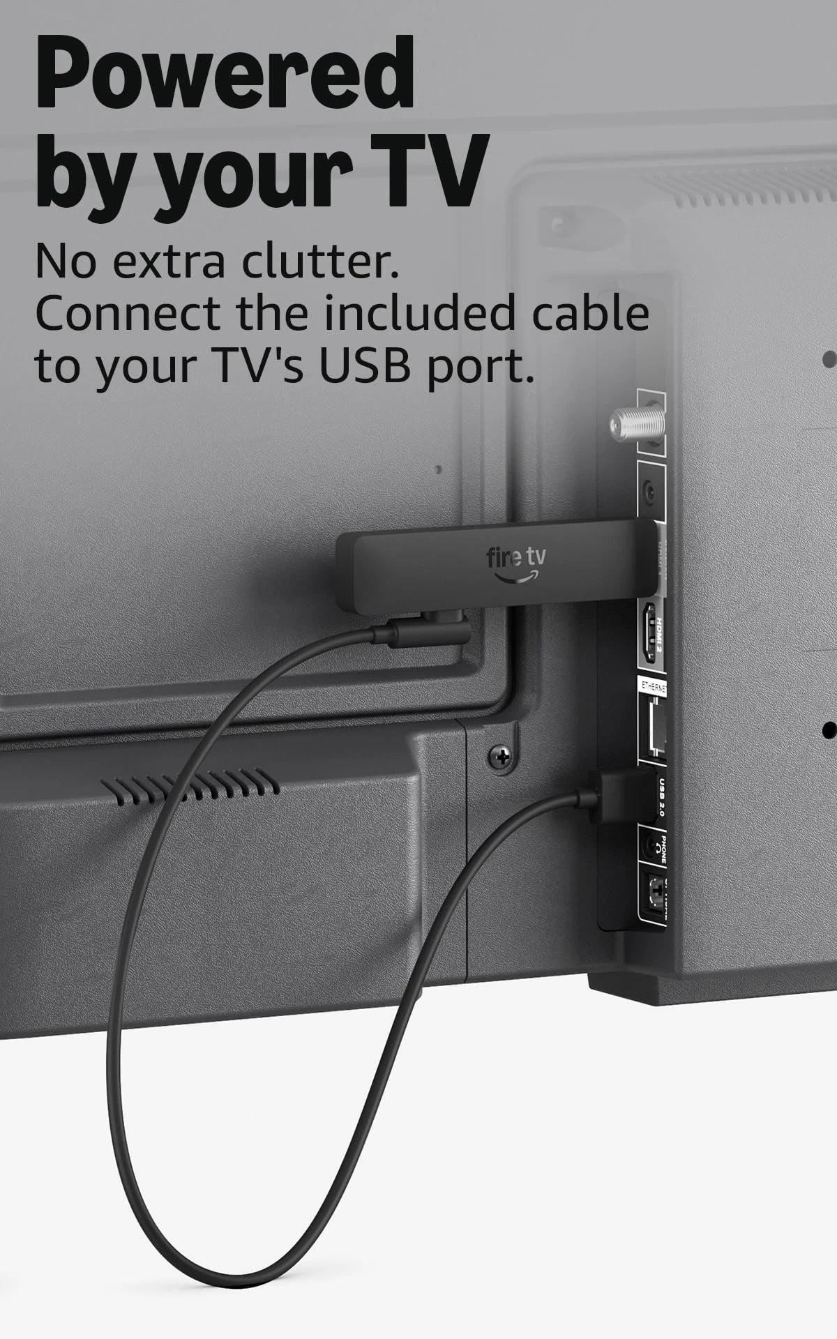 Amazon Fire TV Stick HD (newest gen), free & live TV, Alexa Voice Remote, powered by the TV, effortless setup, find TV programmes faster with Alexa+
