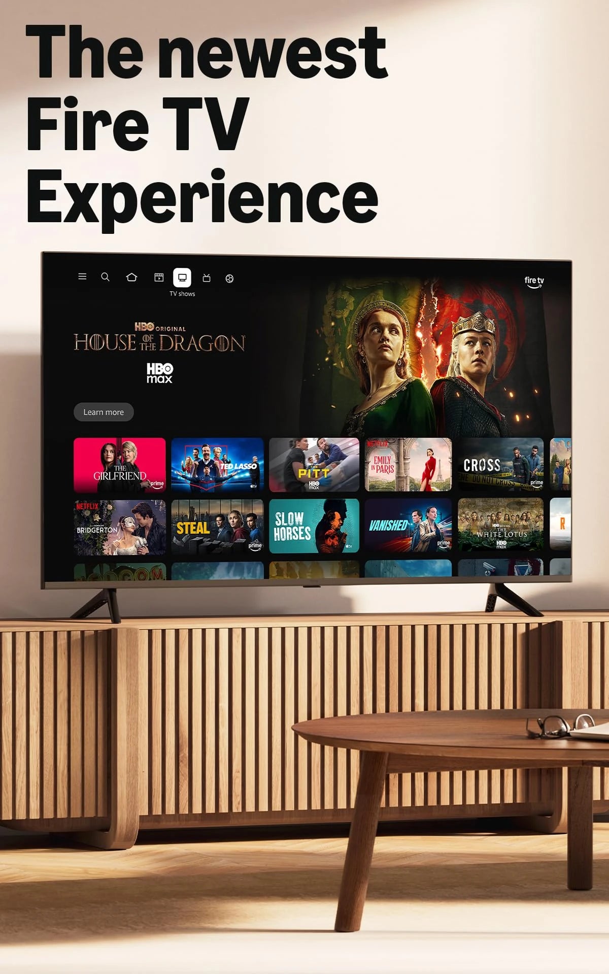 Amazon Fire TV Stick HD (newest gen), free & live TV, Alexa Voice Remote, powered by the TV, effortless setup, find TV programmes faster with Alexa+