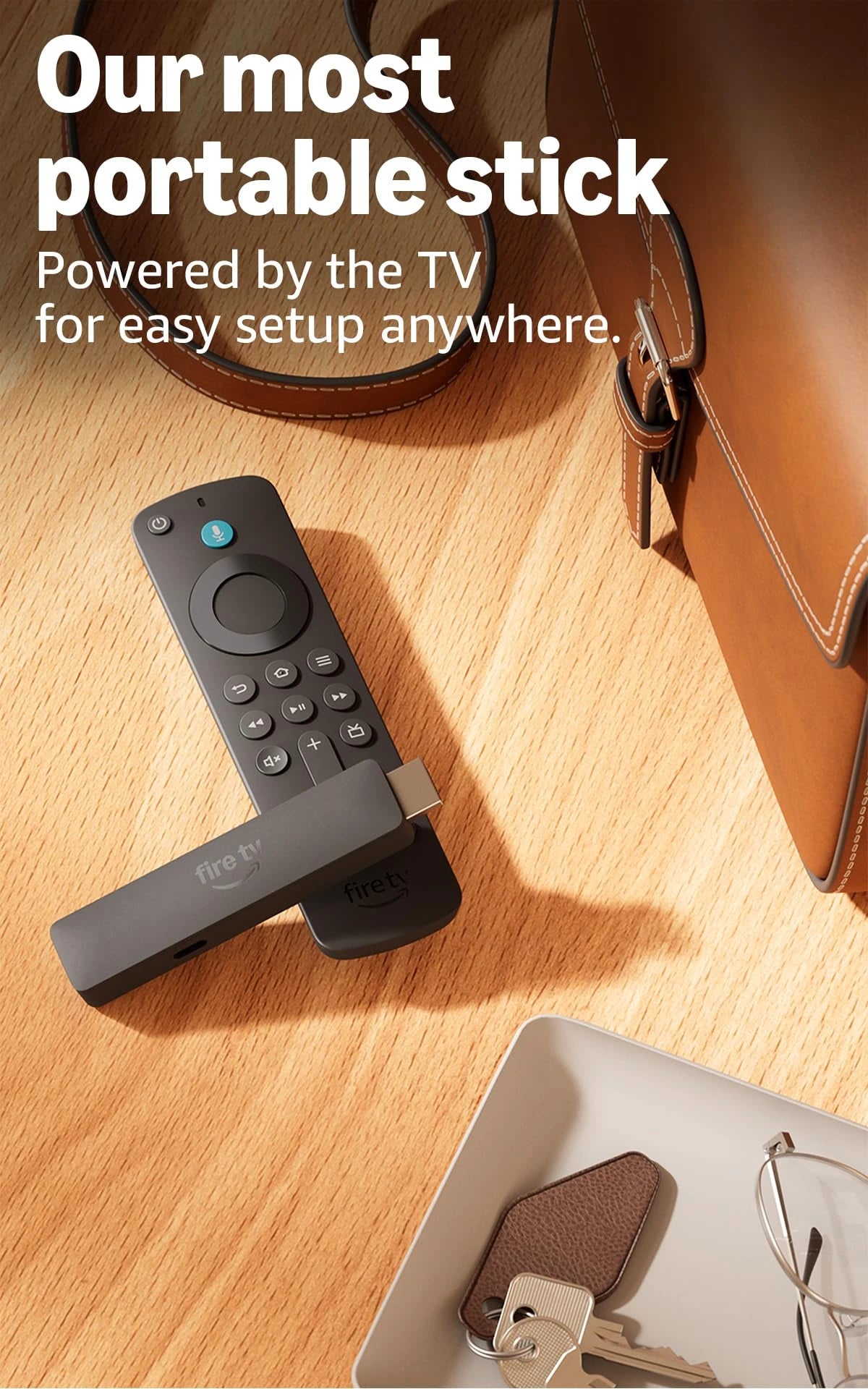 Amazon Fire TV Stick HD (newest gen), free & live TV, Alexa Voice Remote, powered by the TV, effortless setup, find TV programmes faster with Alexa+