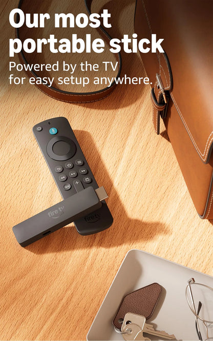 Amazon Fire TV Stick HD (newest gen), free & live TV, Alexa Voice Remote, powered by the TV, effortless setup, find TV programmes faster with Alexa+