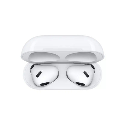 Apple AirPods 3 Personalised Spatial Audio feature open case top view