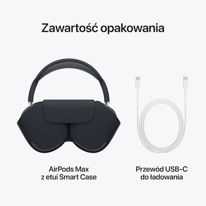 Apple AirPods Max – Wireless Over-Ear Headphones with Active Noise Cancellation, Transparency Mode & Spatial Audio – USB-C – Midnight