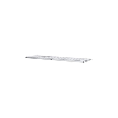 Apple Magic Keyboard with Numeric Keypad – Bluetooth, Rechargeable, British English, Silver – Compatible with Mac, iPad & iPhone