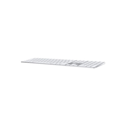 Apple Magic Keyboard with Numeric Keypad – Bluetooth, Rechargeable, British English, Silver – Compatible with Mac, iPad & iPhone