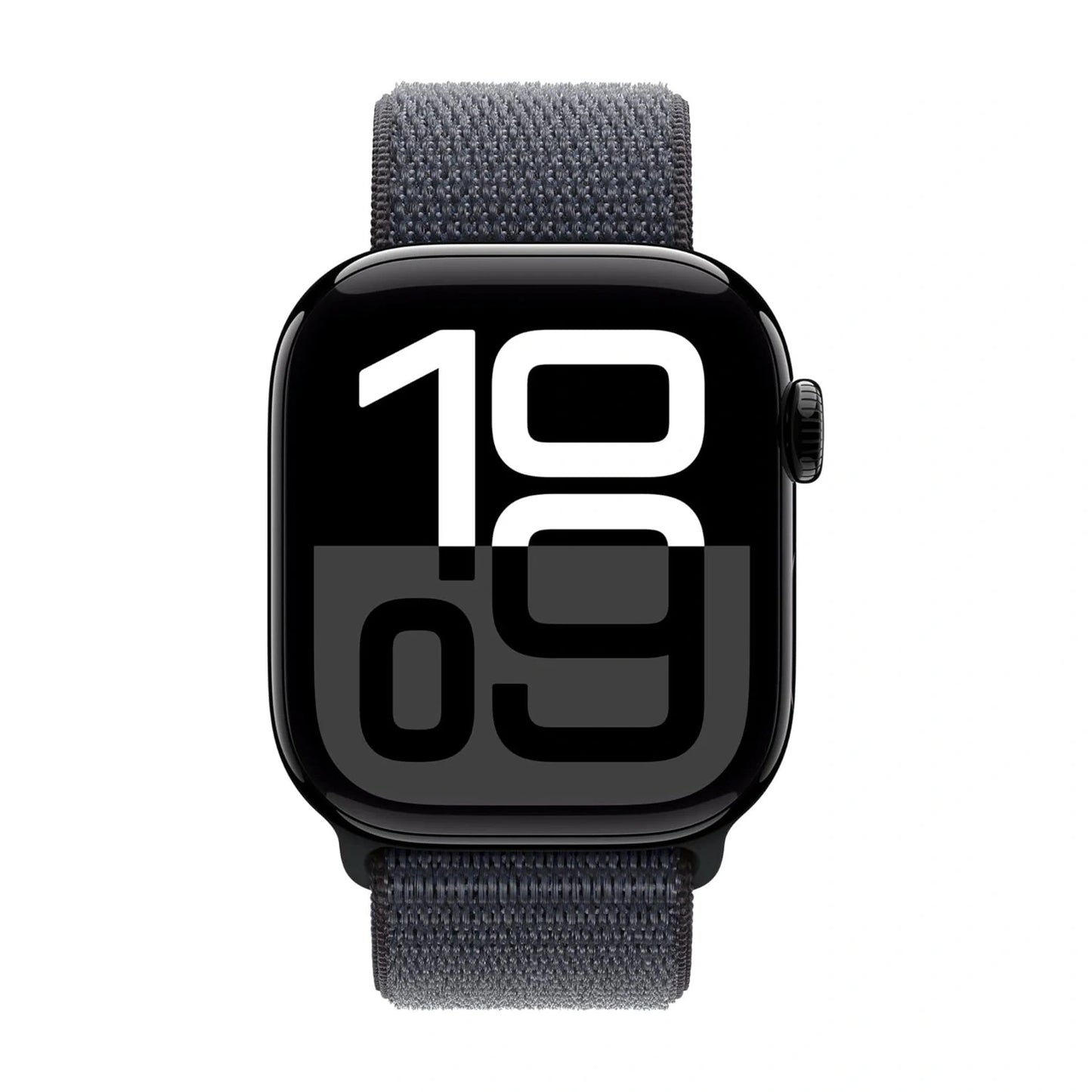 Jet Black Aluminum Case with Ink Sport Loop front view