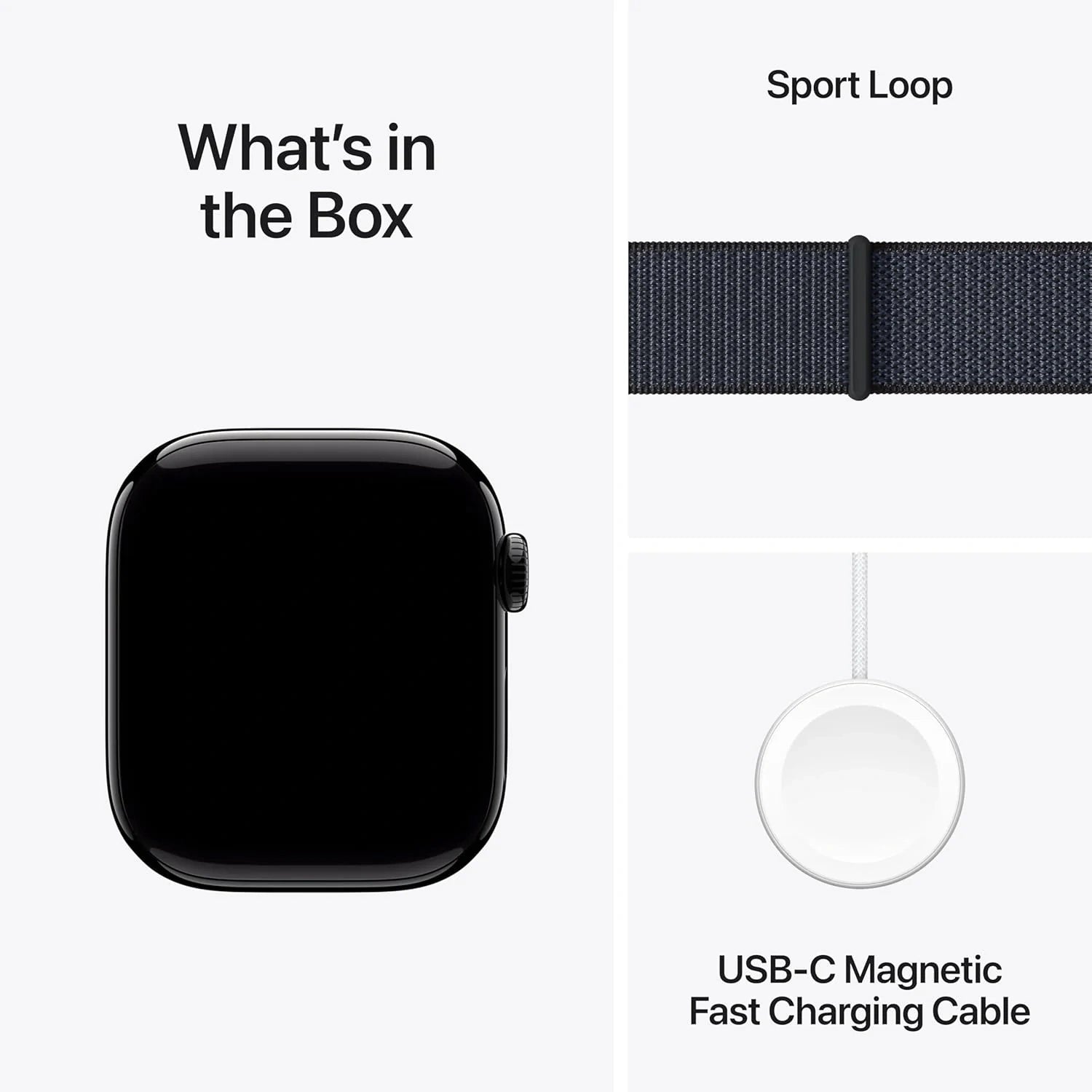 Jet Black Aluminum Case with Ink Sport Loop in box