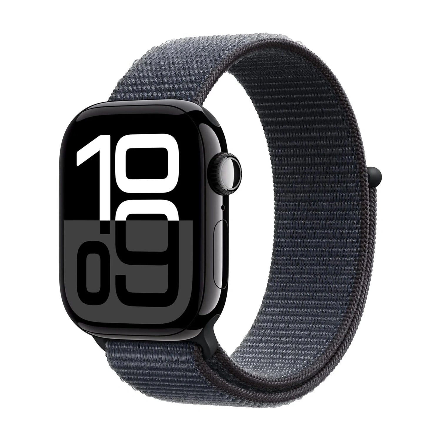 apple watch series 10 46mm Jet Black Aluminum Case with Ink Sport Loop