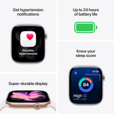 Apple Watch Series 11 GPS 42mm – Space Grey Aluminium Case with Black Sport Band (S/M)