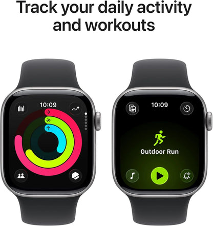 Apple Watch Series 11 GPS 42mm – Space Grey Aluminium Case with Black Sport Band (S/M)