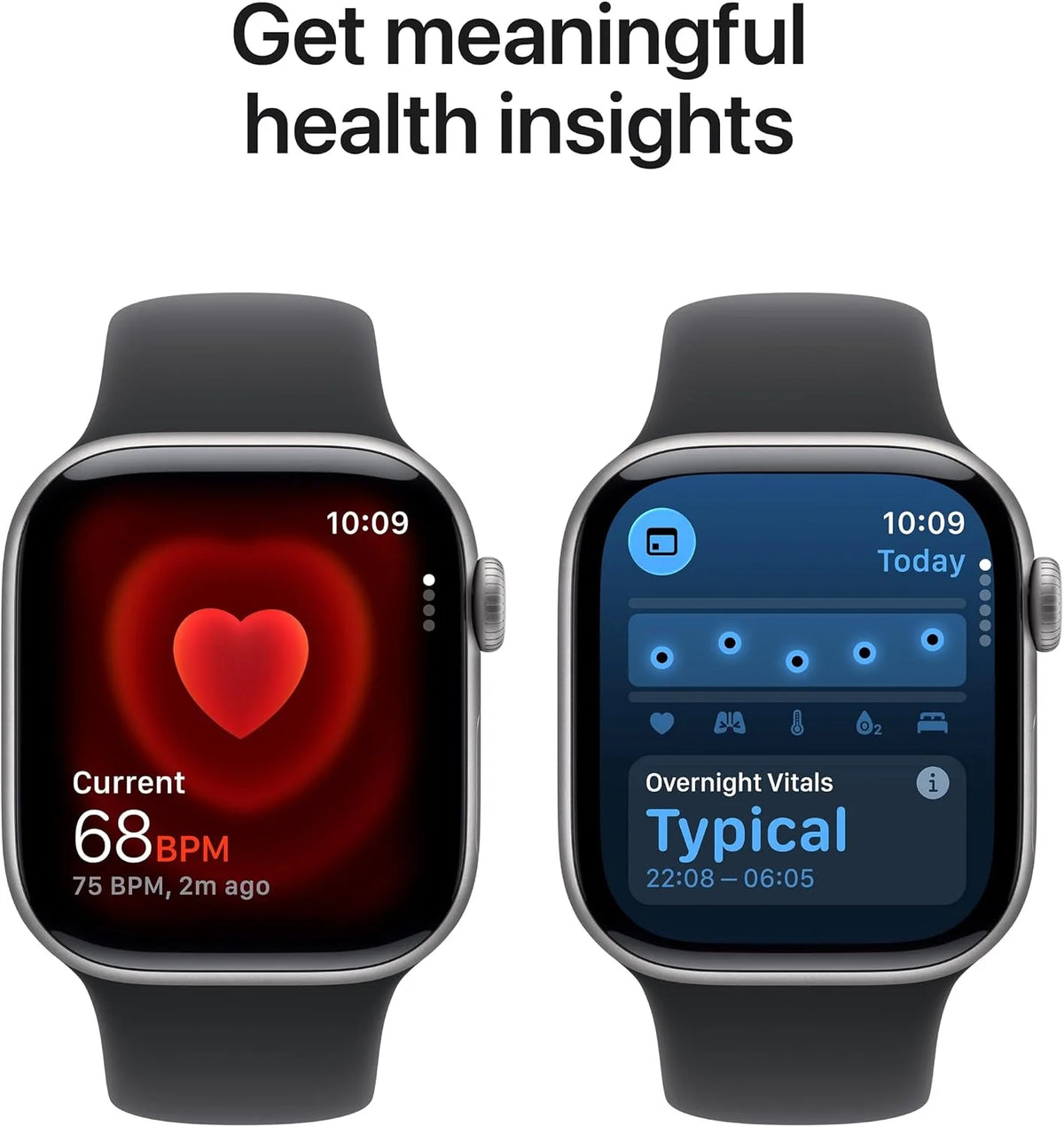 Apple Watch Series 11 GPS 42mm – Space Grey Aluminium Case with Black Sport Band (S/M)