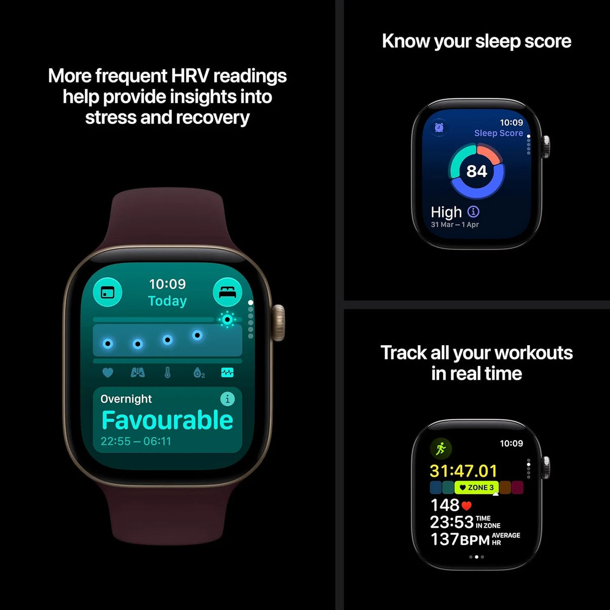 Apple Watch Series 12 GPS + Cellular 42mm Space Grey Aluminium Case Navy Blue Sport Band - S/M. Smartwatch, Health + Fitness + Sleep Tracking, Heart Rate, Safety