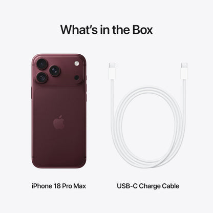 Apple iPhone 18 Pro Max 1TB - Burgundy