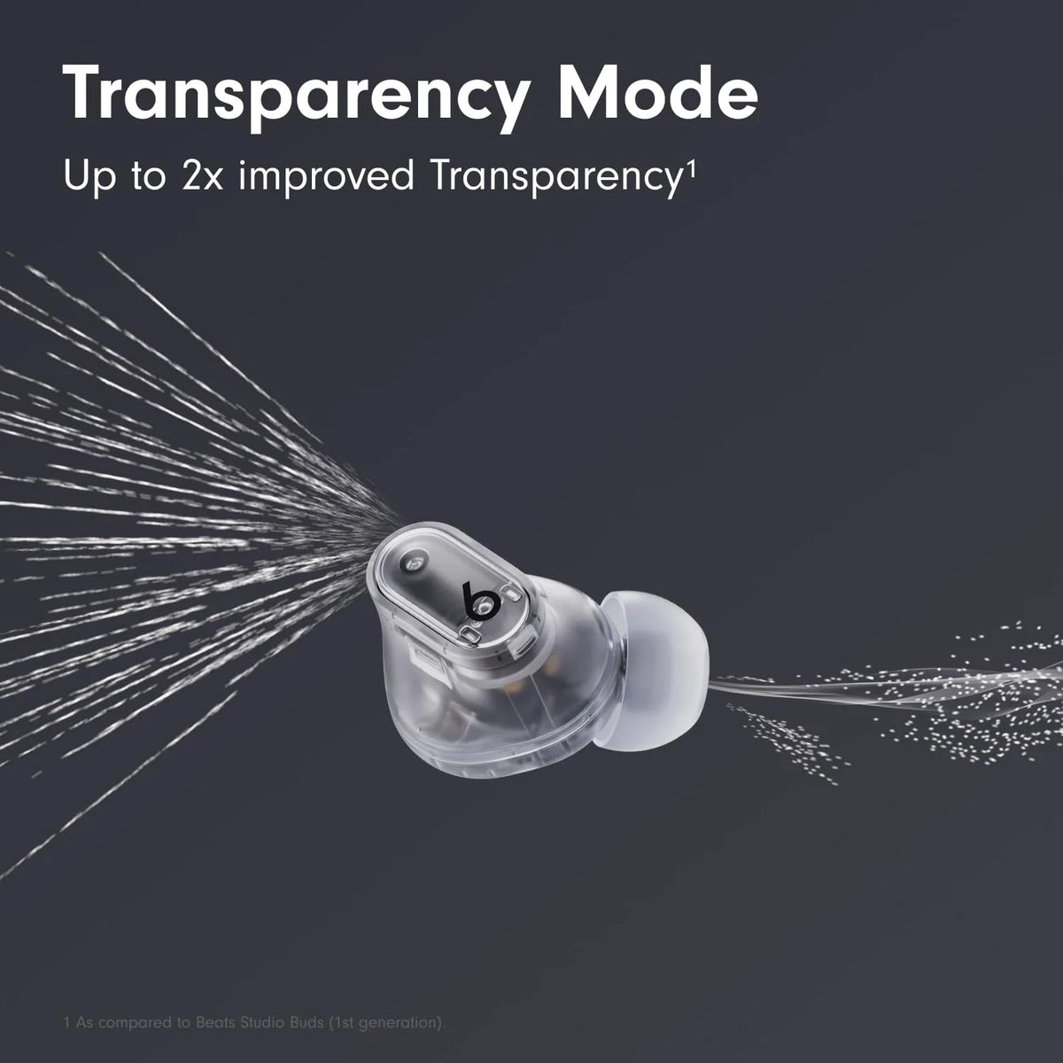 Beats Studio Buds + – True Wireless Noise Cancelling Earbuds – Transparent