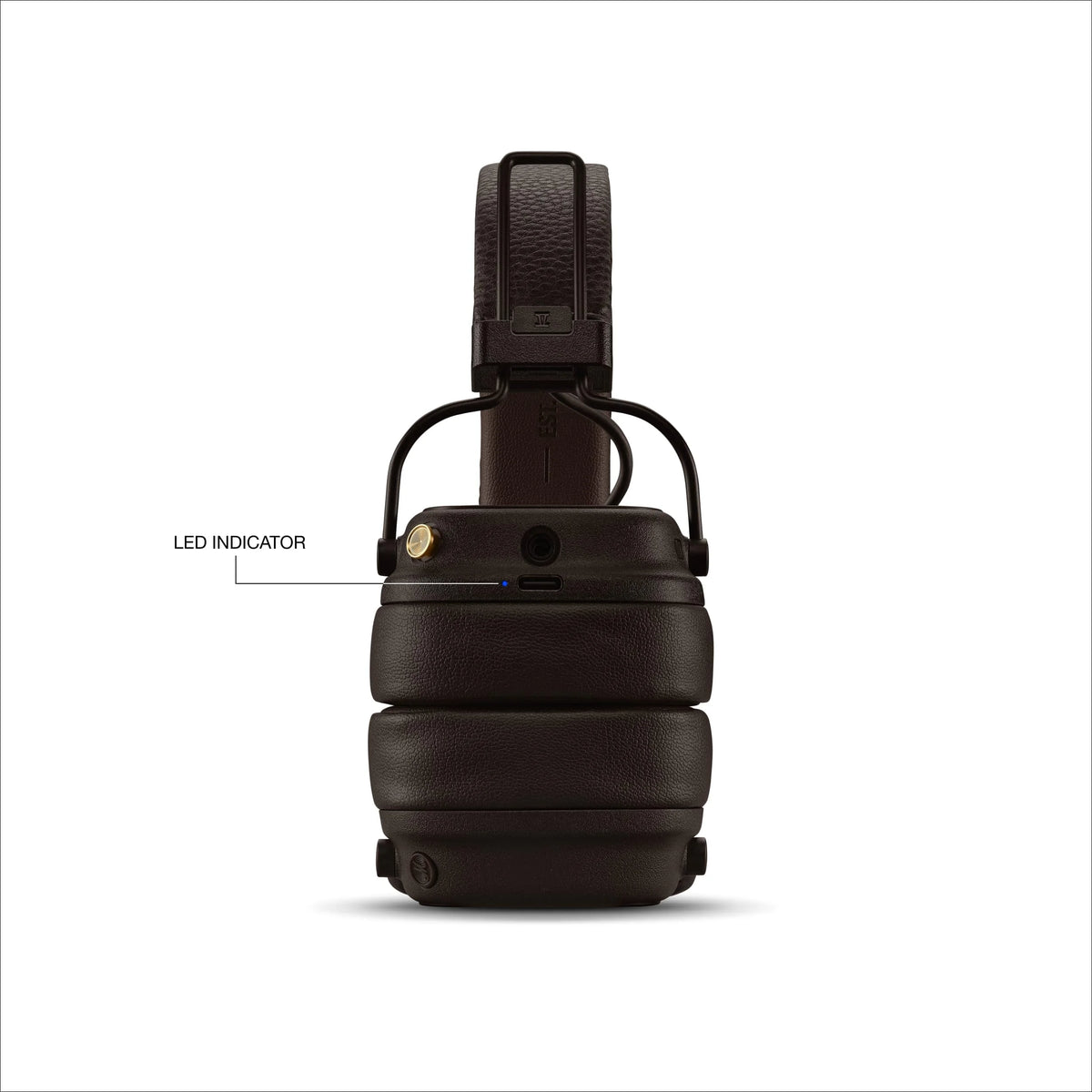 Marshall Major V Bluetooth Wireless Headphones, 100 Hours playtime - Brown