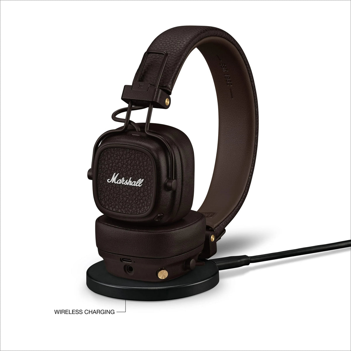 Marshall Major V Bluetooth Wireless Headphones, 100 Hours playtime - Brown