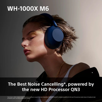 Sony WH-1000XM6 Flagship Noise Cancelling Over-Ear Wireless Bluetooth Headphones – Black