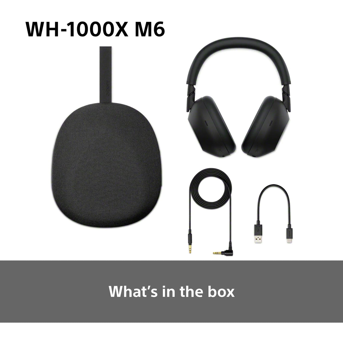 Sony WH-1000XM6 Flagship Noise Cancelling Over-Ear Wireless Bluetooth Headphones – Black