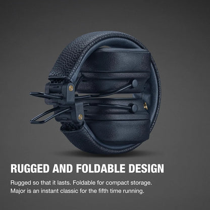 Marshall Major V On-Ear Wireless Bluetooth Headphones - Midnight Blue