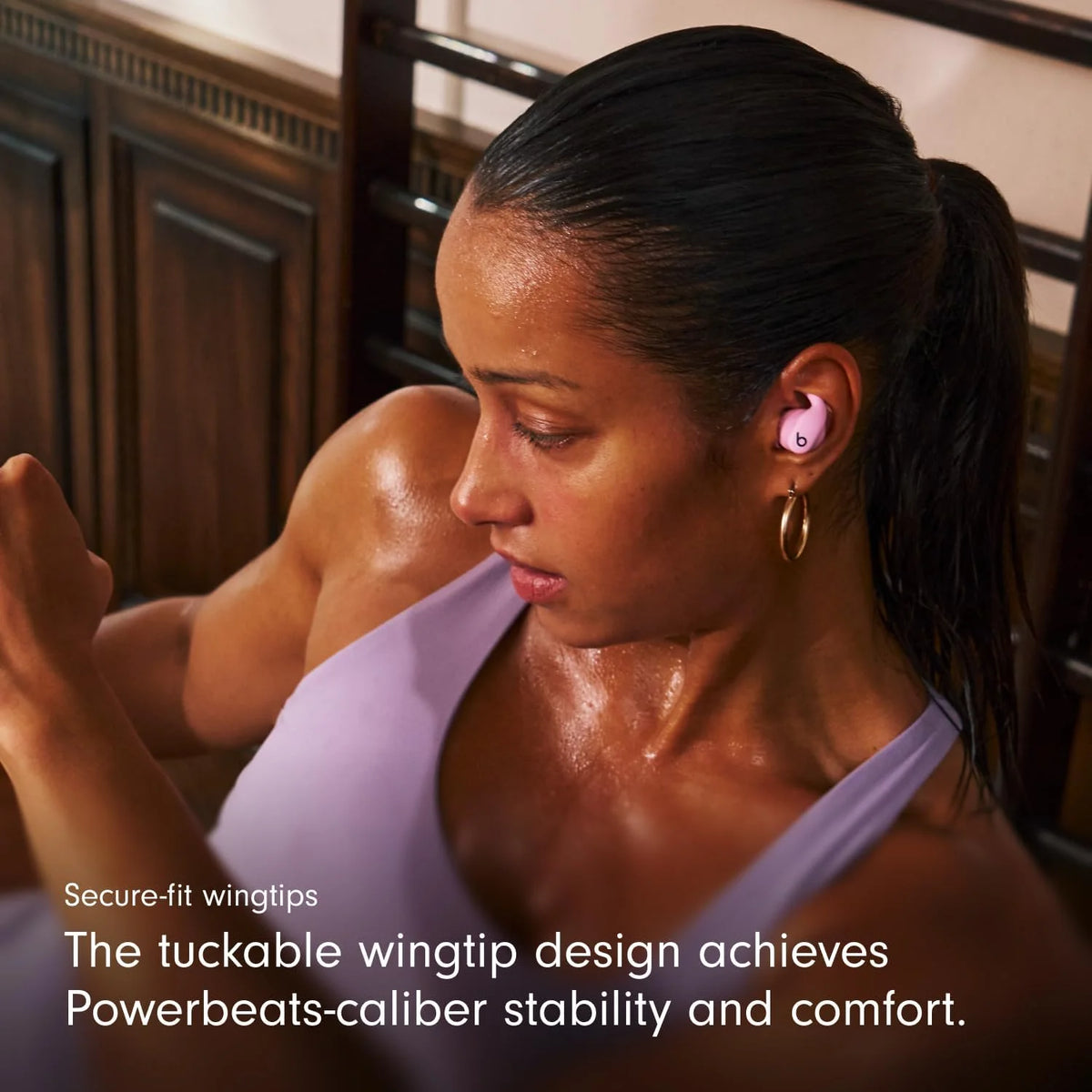 Beats Powerbeats Fit – Wireless Noise-Cancelling Workout Earbuds with Secure Fit Wingtips, Power Pink