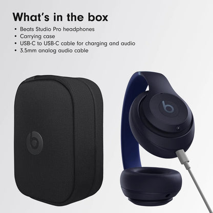 BEATS Studio Pro Wireless Bluetooth Noise-Cancelling Headphones - Navy