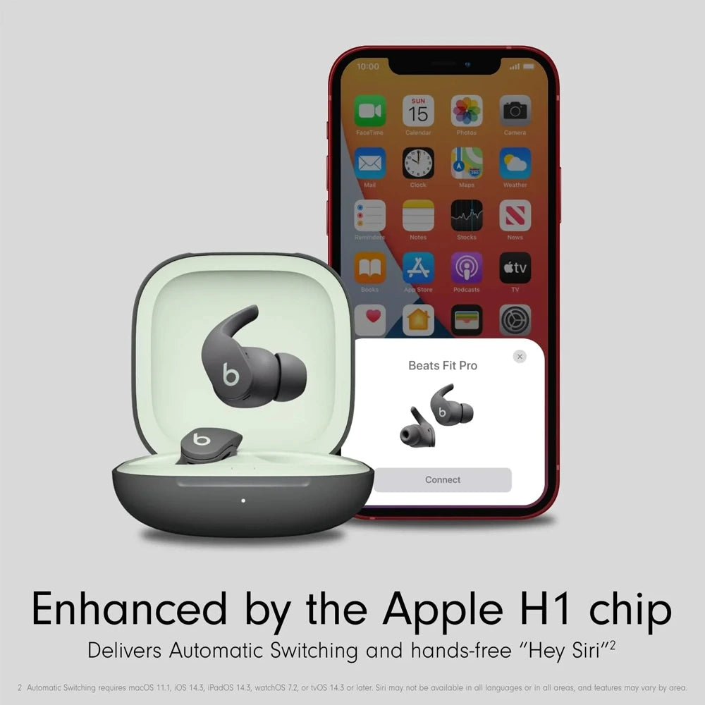 Beats Fit Pro Sage Grey Enhanced by the Apple H1 Chip