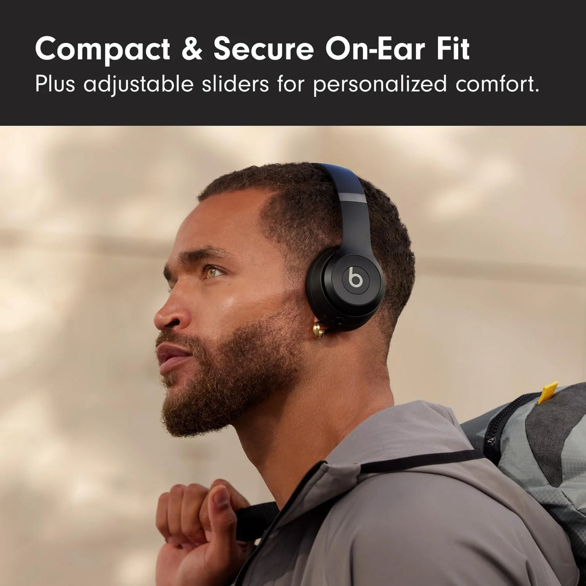 Beats Solo 4 – Wireless Bluetooth On-Ear Headphones, Apple & Android Compatible, Up to 50 hours of Battery Life – Matt Black