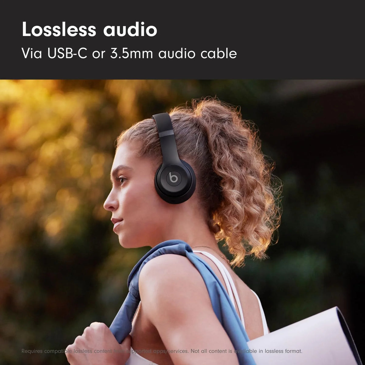 Beats Solo 4 – Wireless Bluetooth On-Ear Headphones, Apple & Android Compatible, Up to 50 hours of Battery Life – Matt Black