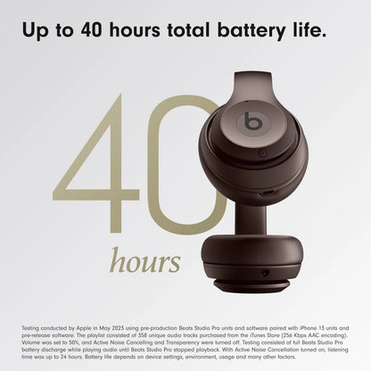 BEATS Studio Pro Wireless Bluetooth Noise-Cancelling Headphones - Deep Brown
