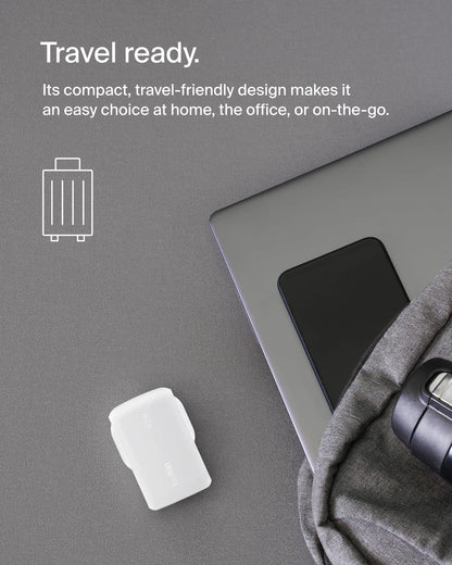 Belkin BoostCharge 42W Dual Port Wall Charger with USB-C and USB-A Samsung, Pixel, iPhone Charger, Fast Charging, 30W USBC Port + 12W USBA Port, PPS Technology, Compact and Travel Friendly