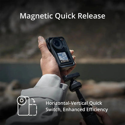 DJI Osmo Action 4 Essential Combo – 4K/120fps Action Camera with 1/1.3" Sensor, Low-Light & Underwater Vlogging, 10-bit D-Log M, 1770mAh Battery