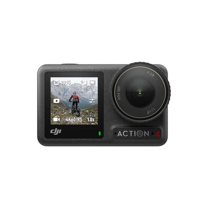 DJI Action 4 action camera on a white background