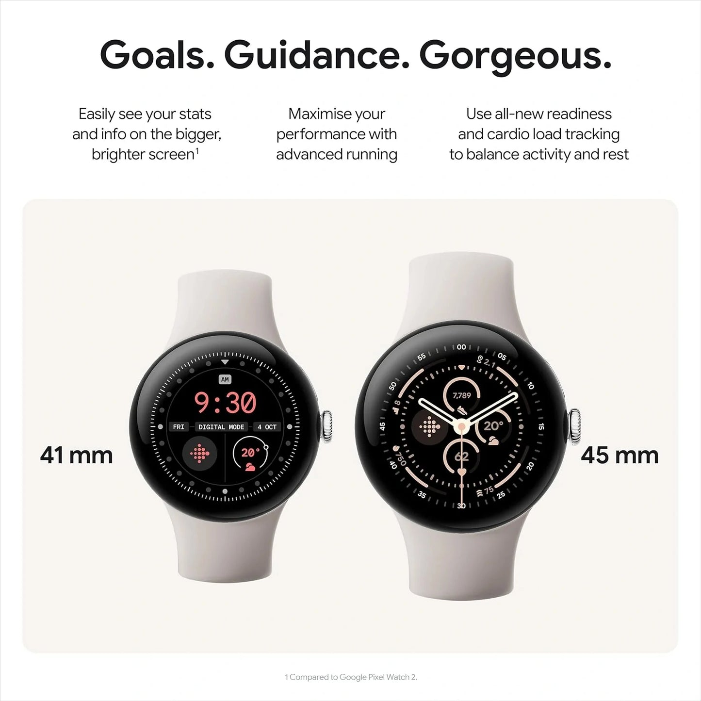 Google Pixel Watch 3 (45mm) – Matte Black Aluminium Case with Obsidian Band, LTE | Heart Rate Tracking, Fitbit Running Features, 24-Hour Battery
