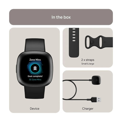 Google Fitbit Versa 4 Fitness Smartwatch with built-in GPS and up to 6 days battery life - compatible with iOS 15 or higher & Android OS 9.0 or higher