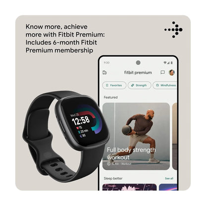 Google Fitbit Versa 4 Fitness Smartwatch with built-in GPS and up to 6 days battery life - compatible with iOS 15 or higher & Android OS 9.0 or higher