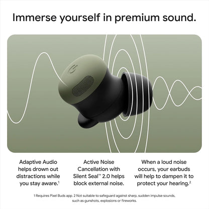 Google Pixel Buds Pro 2 - Wireless Earbuds with Active Noise Cancellation – Bluetooth Headphones - Peony